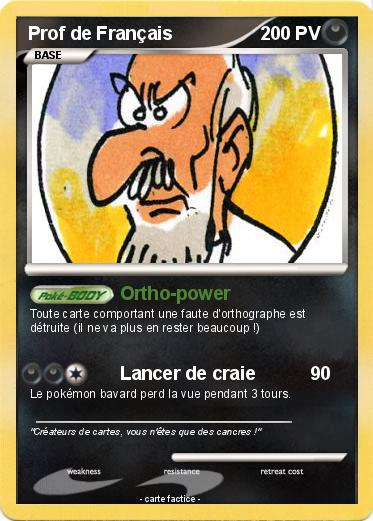 Pokemon Prof de Français