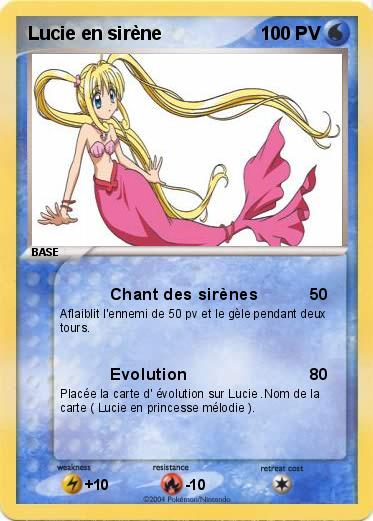 Pokemon Lucie en sirène