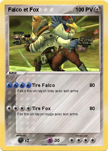 Pokemon Falco et Fox