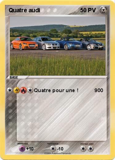 Pokemon Quatre audi 