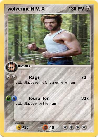 Pokemon wolverine NIV. X