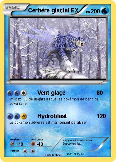 Pokemon Cerbère glaçial EX