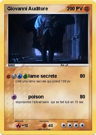 Pokemon Giovanni Auditore