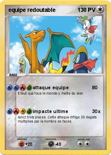 Pokemon equipe redoutable
