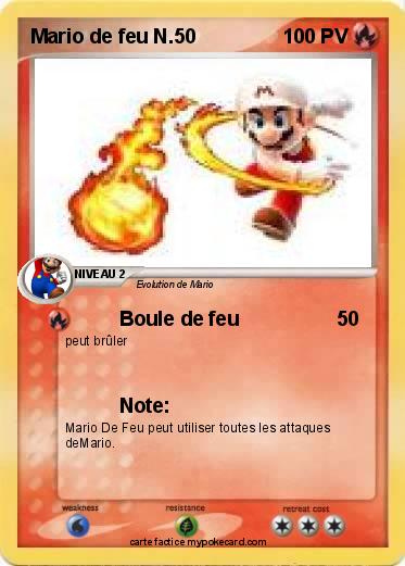 Pokemon Mario de feu N.50