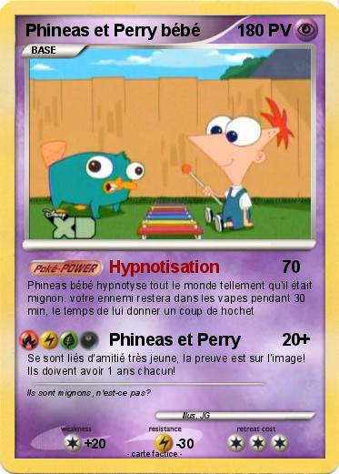Pokemon Phineas et Perry bébé