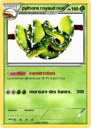 Pokemon pythons royaud noir