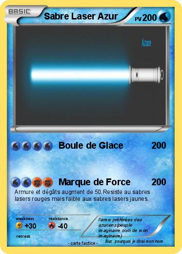 Pokemon Sabre Laser Azur