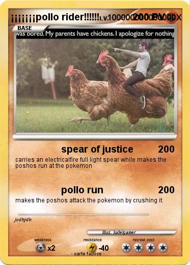 Pokemon ¡¡¡¡¡¡¡pollo rider!!!!!!
