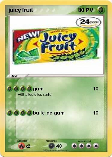 Pokemon juicy fruit