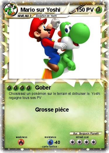 Pokemon Mario sur Yoshi