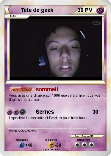 Pokemon Tete de geek