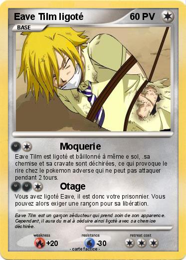 Pokemon Eave Tilm ligoté