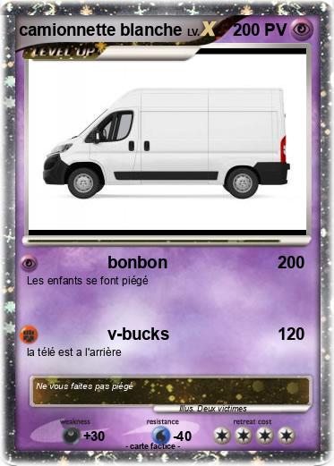Pokemon camionnette blanche