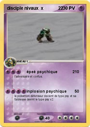 Pokemon disciple nivaux  x            22 