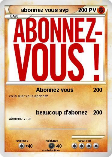 Pokemon abonnez vous svp