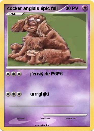 Pokemon cocker anglais épic fail