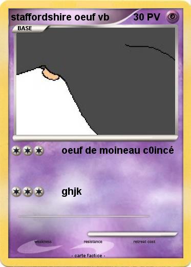 Pokemon staffordshire oeuf vb