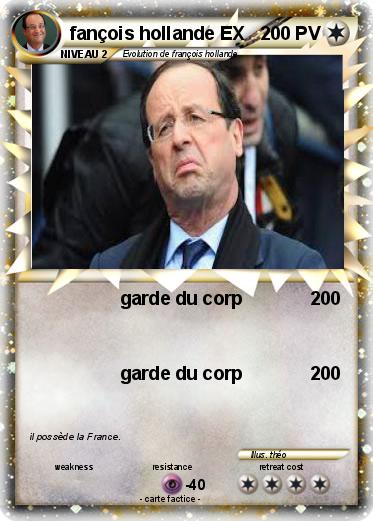 Pokemon fançois hollande EX