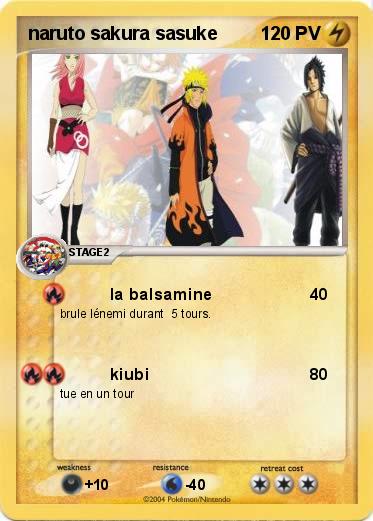 Pokemon naruto sakura sasuke