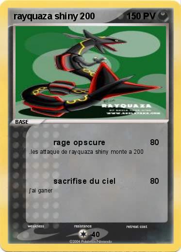 Pokemon rayquaza shiny 200