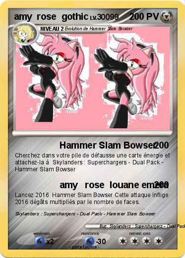 Pokemon amy  rose  gothic