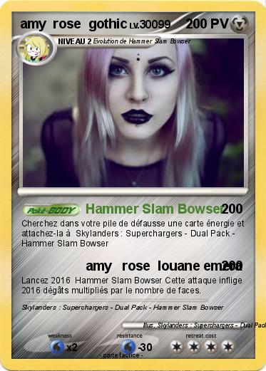 Pokemon amy  rose  gothic