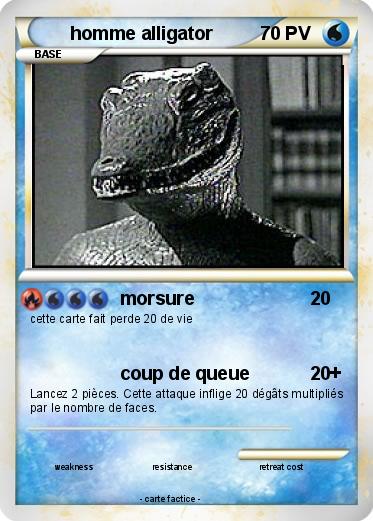 Pokemon homme alligator