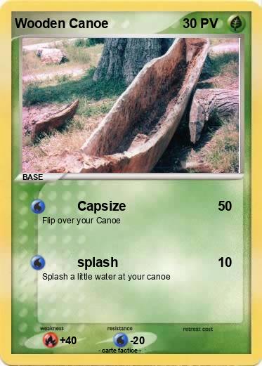 Pokemon Wooden Canoe