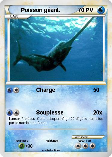 Pokemon Poisson géant.