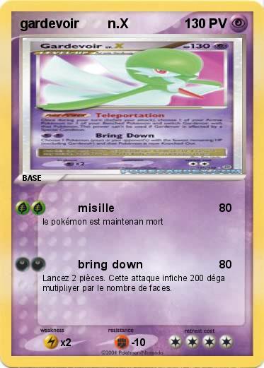 Pokemon gardevoir        n.X