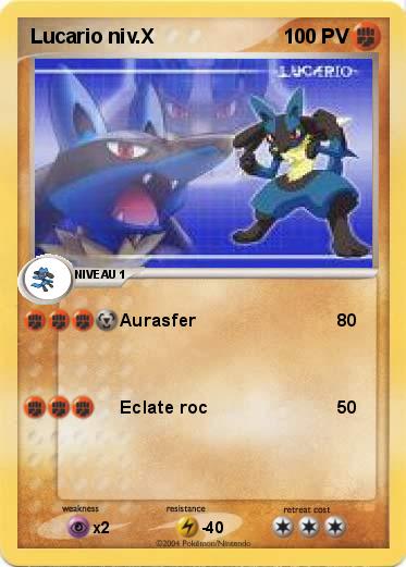 Pokemon Lucario niv.X