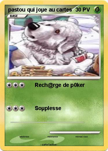 Pokemon pastou qui joµe au cartes