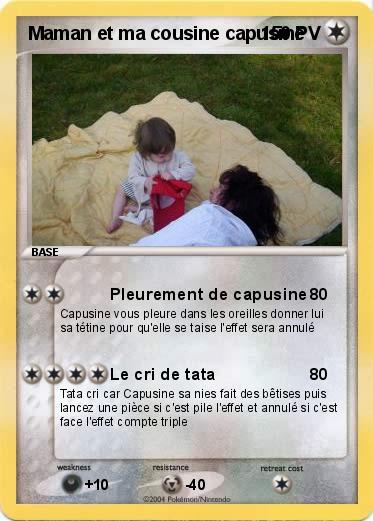 Pokemon Maman et ma cousine capusine