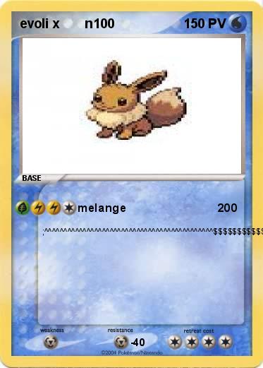 Pokemon evoli x       n100                                     