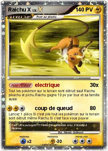 Pokemon Raichu X
