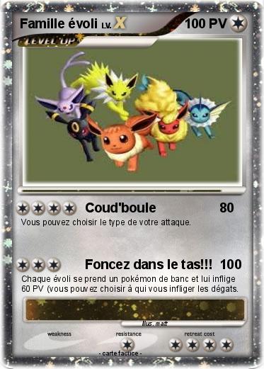 Pokemon Famille évoli