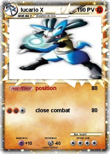 Pokemon lucario X