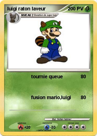 Pokemon luigi raton laveur