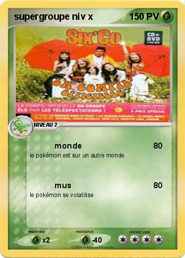 Pokemon supergroupe niv x