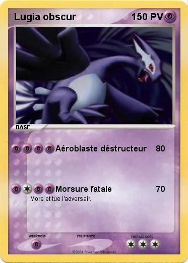 Pokemon Lugia obscur