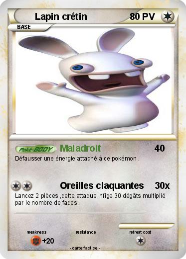Pokemon Lapin crétin