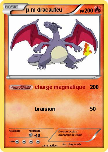 Pokemon p m dracaufeu