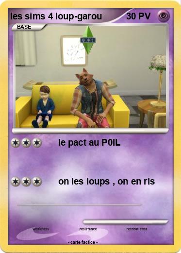 Pokemon les sims 4 loup-garou
