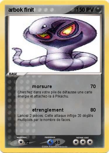 Pokemon arbok finit