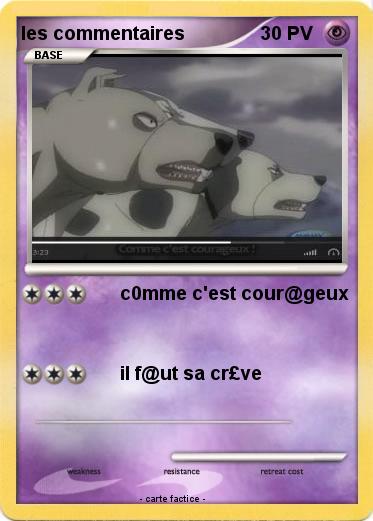 Pokemon les commentaires