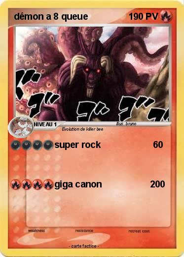 Pokemon démon a 8 queue