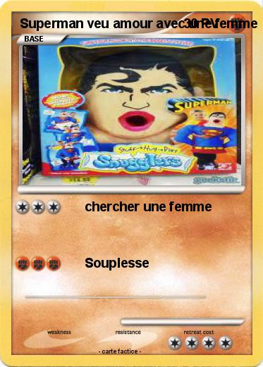 Pokemon Superman veu amour avec une femme