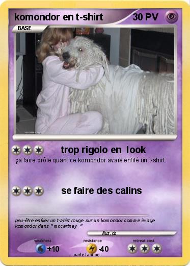 Pokemon komondor en t-shirt