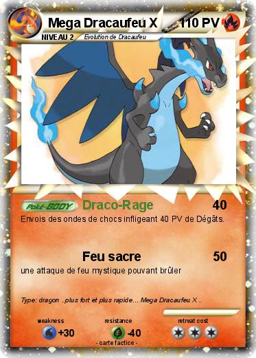 Pokemon Mega Dracaufeu X
